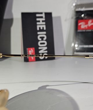 Occhiali Ray Ban Round Metal Oro Lenti Verdi