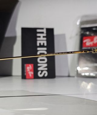 Occhiali Ray Ban Round Metal Oro Lenti Verdi