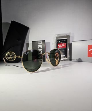 Occhiali Ray Ban Round Metal Oro Lenti Verdi
