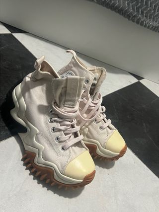 Converse Run Star Hike Beige/Rosa Talla 38