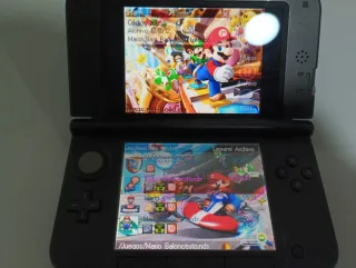 Nintendo 3DS XL Azul con funda y cargador