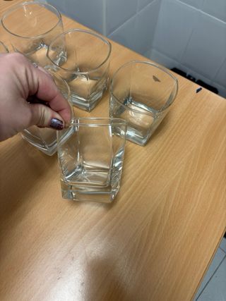 Vasos vintage de cristal