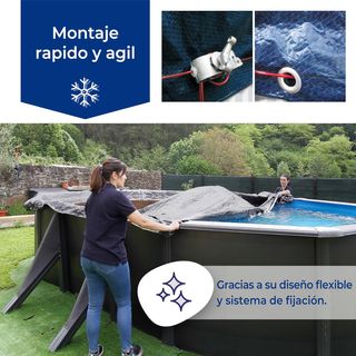 Cubierta Piscina Invierno 500x300 cm
