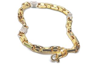 pulsera oro 18k con diamante