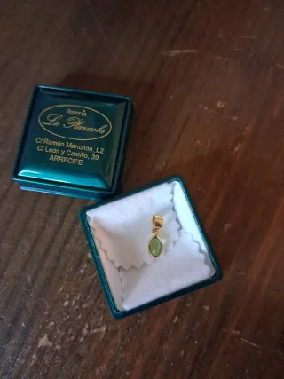Colgante Olivina Oro 18k La Plazuela
