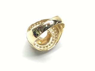 sello oro 18k con piedra con circonita