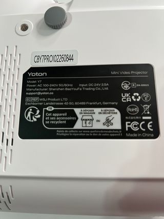 Proyector Yoton Y7 Blanco y Gris