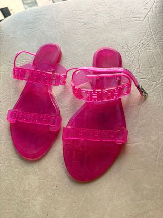 Sandalias Rosas Transparentes