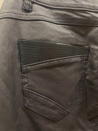 Falda Morgan Negra Efecto Piel Talla S