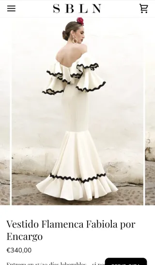 Vestido Flamenca Talla 60