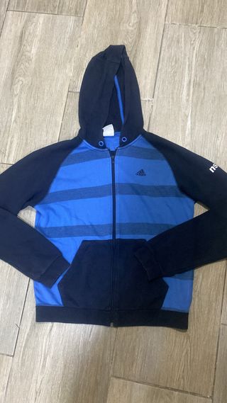 Felpa Adidas con cappuccio a righe