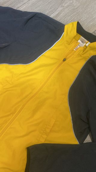Giacca a vento Adidas nero/giallo