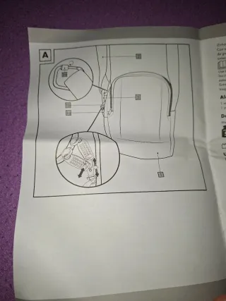 Mochila bandolera antirrobo negra