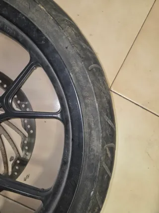 Ruota anteriore con disco e pneumatico