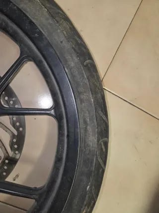 Ruota anteriore con disco e pneumatico