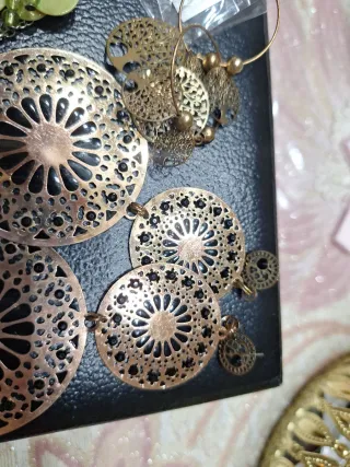 Set Accessori Vintage Collana Orecchini Anello