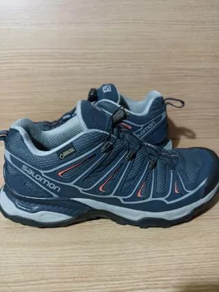 Botas de montaña Salomon azules y grises