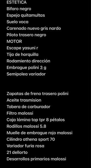 Jog RR 50cc de Matías Racing