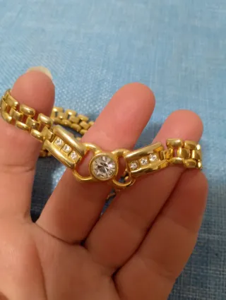 Collana vintage con strass