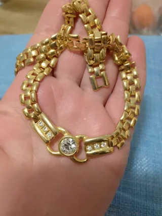 Collana vintage con strass