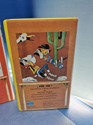 VHS, 2 cintas de videoclub LUCKY LUKE