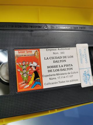 VHS, 2 cintas de videoclub LUCKY LUKE