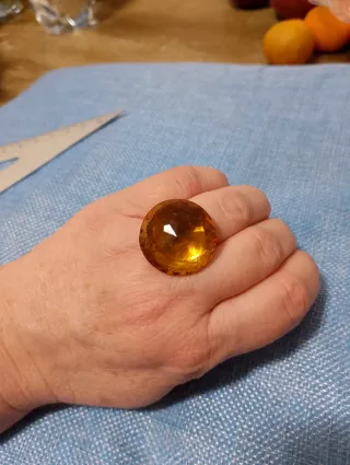 Anello vintage simil ambra