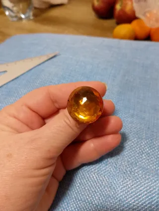 Anello vintage simil ambra