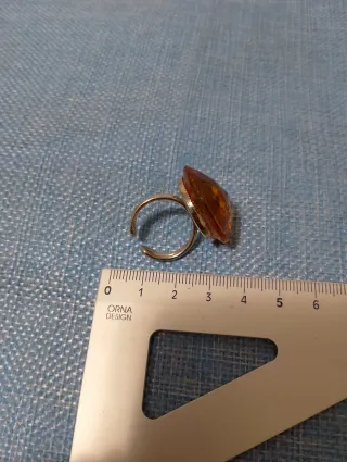 Anello vintage simil ambra