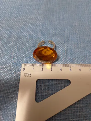Anello vintage simil ambra