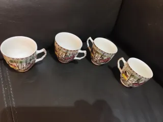 4 Tazas Johnson Bros England Escena Invierno