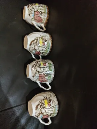 4 Tazas Johnson Bros England Escena Invierno