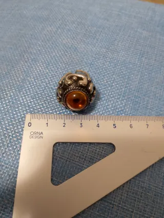 Anello vintage simil ambra