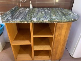 Muebles de cocina madera y mármol