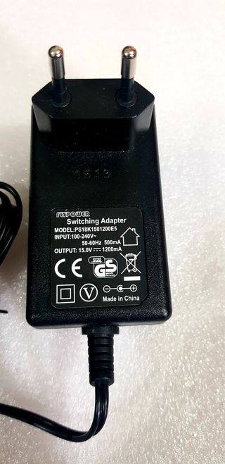 Cargador FLYPOWER PSK8K1501200E5 15V 1.2A