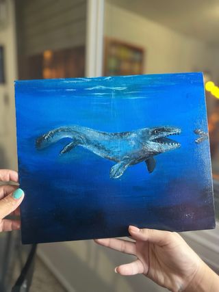 Cuadro Lienzo Noche Estrellada y Mar