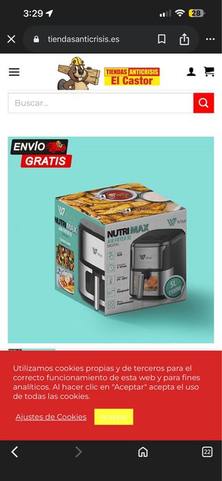 Freidora de aire Nutri Max XL