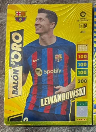 Lewandowski Balón Oro y Pedri Adrenalyn XL 22 23
