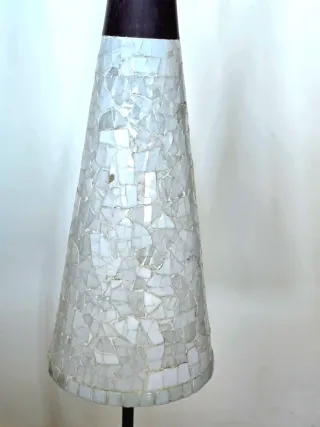 Lámpara de hierro forjado y cristal