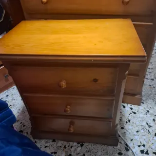 Mesita de noche y estante de pared Juntos o separa