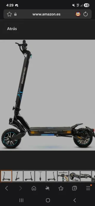 Patinete Eléctrico Smartgyro Crossover Dual Max LR