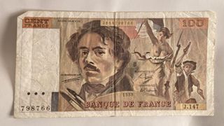 Banconota 100 Franchi Francia 1989