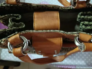 Bolso DKNY Marrón Cuero y Lona Monogram