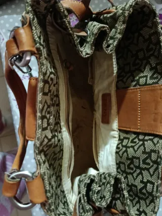 Bolso DKNY Marrón Cuero y Lona Monogram