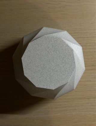 Jarrón/Macetero Beige y Blanco