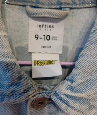 Casaco de ganga Peanuts Snoopy 9-10 anos