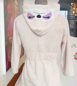 Roupão infantil  da zippy com capuz de preguiça 6-