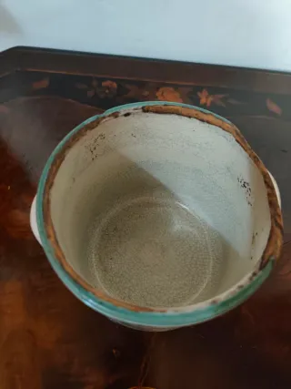 Vecchio vaso ceramica Caltagirone