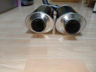 Silencioso Doble Carbono Moto