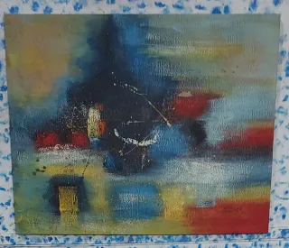 Lienzo abstracto acrílico